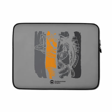 Fishing Grunge Bars Laptop Sleeve